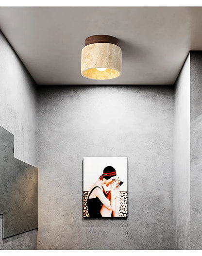 "Sara Japanse plafondlamp, minimalistisch crèmekleurig design, elegante uitstraling voor moderne interieurs, geschikt voor E2