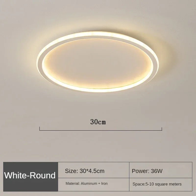 Ronde LED plafondlamp, modern Scandinavisch design voor elke ruimte.