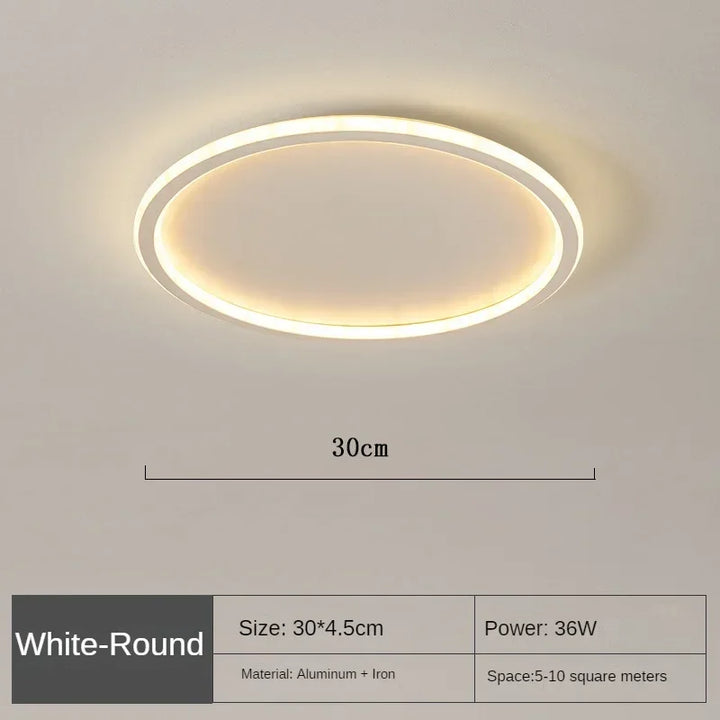 Ronde LED plafondlamp, modern Scandinavisch design voor elke ruimte.