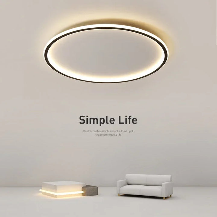 Mooie ronde LED plafondlamp, perfecte verlichting voor slaapkamer.