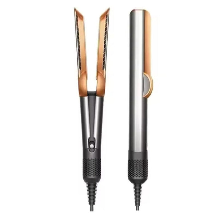 Compacte dames 2-in-1 haardroger en stijltang, ideaal voor reizen en perfecte styling overal.