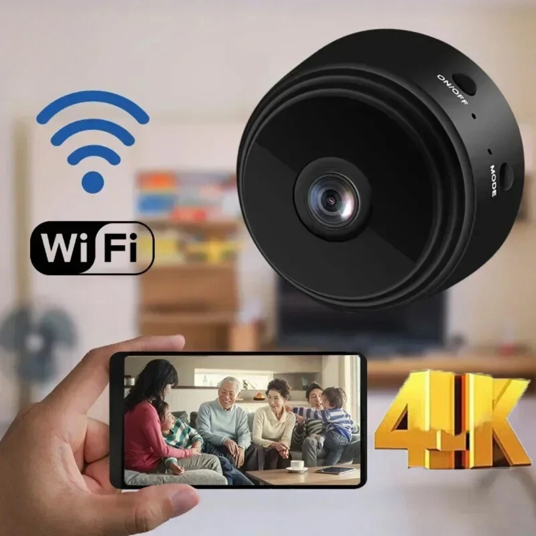 Draadloze HD camera met nachtzicht, 1080p resolutie en bewegingsdetectie voor complete thuisbewaking.