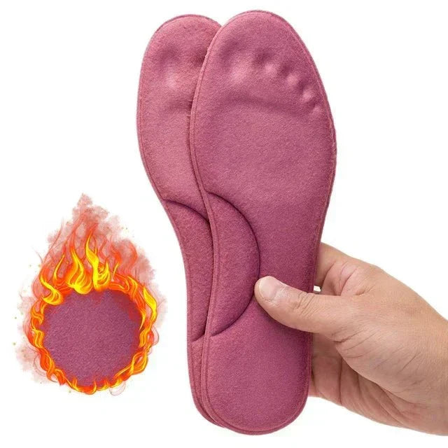 Zelfverwarmende inlegzolen voor winterwandelingen, bieden langdurige warmte en comfort.