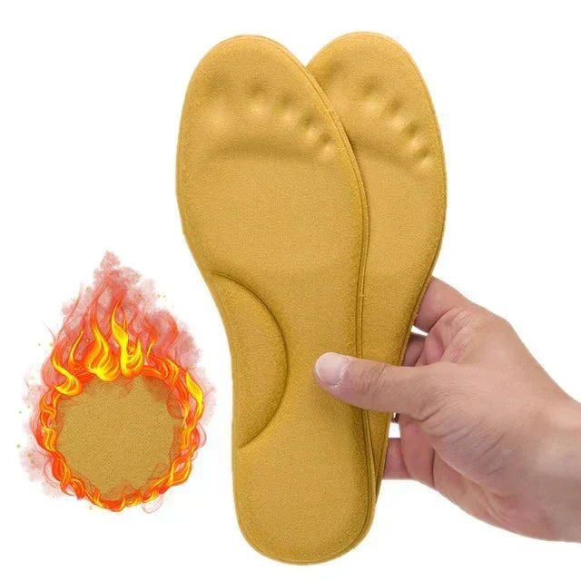 Innovatieve thermische inlegzolen met zelfverwarmend vermogen, voor warme voeten in de winter.
