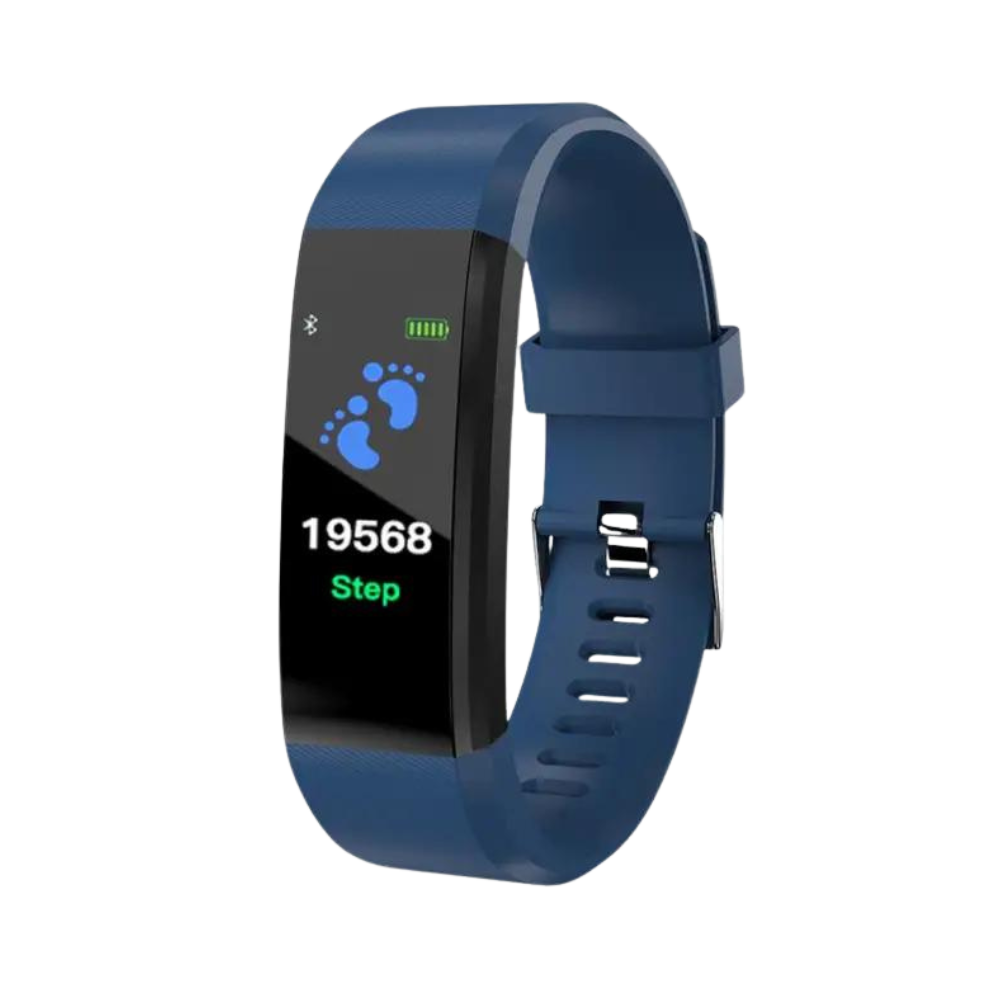 Eenvoudige smartwatch voor ouderen met grote cijfers. Gezondheidstracker en fitness tracker, makkelijk te bedienen.