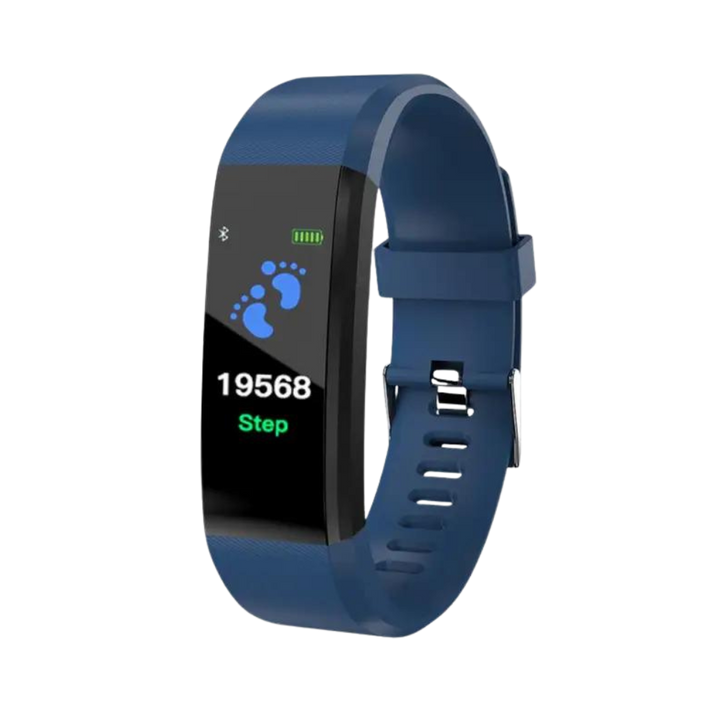 Eenvoudige smartwatch voor ouderen met grote cijfers. Gezondheidstracker en fitness tracker, makkelijk te bedienen.