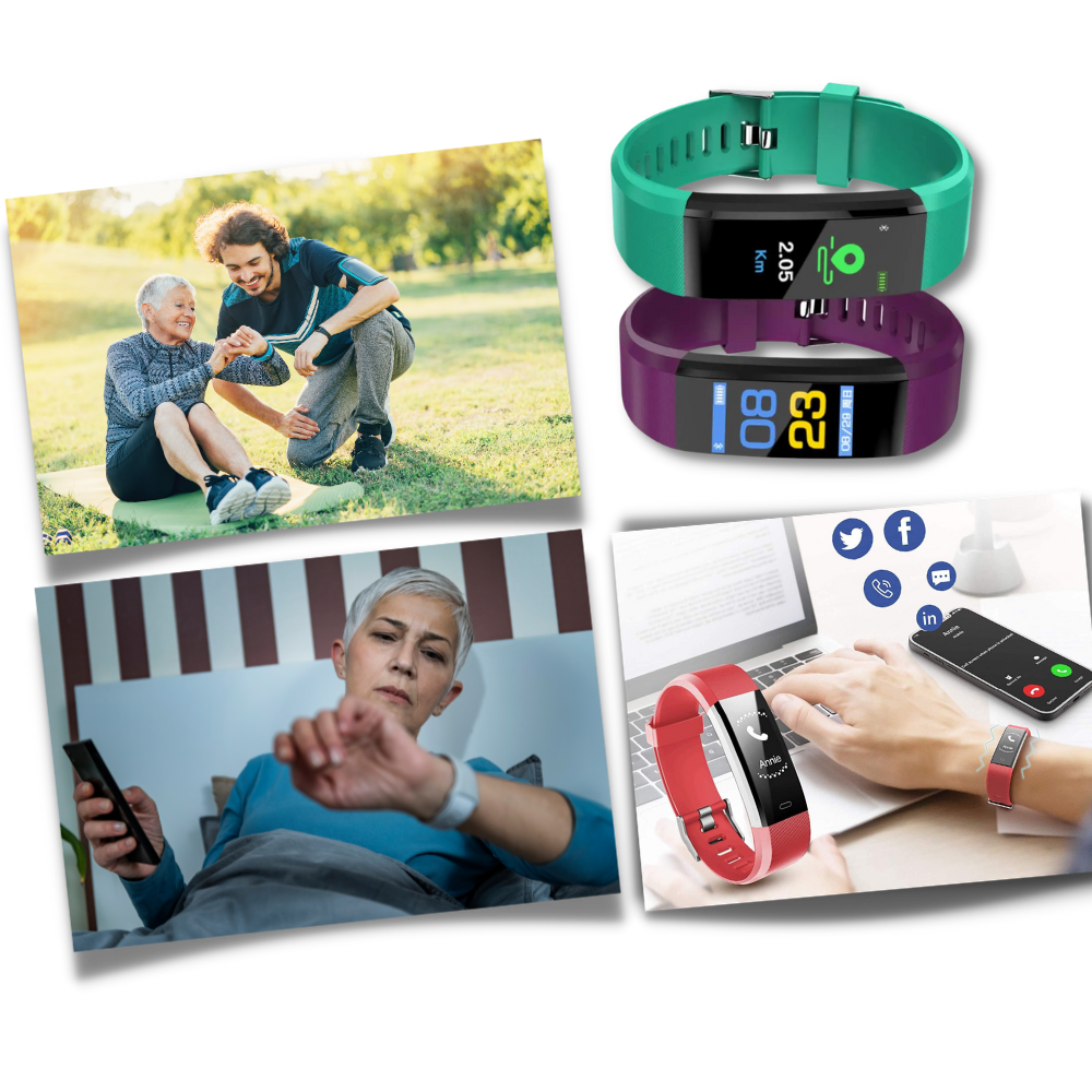 Betrouwbare smartwatch voor senioren. Een complete fitness tracker en gezondheidshorloge, ontworpen voor gemak.
