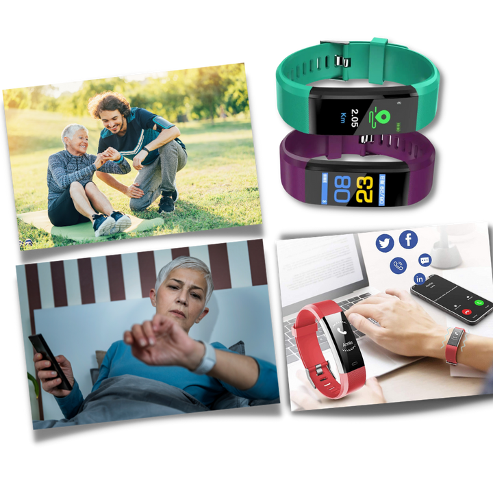 Betrouwbare smartwatch voor senioren. Een complete fitness tracker en gezondheidshorloge, ontworpen voor gemak.