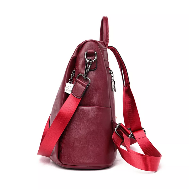 Veilige en veelzijdige damesrugzak, antidiefstal. Te gebruiken als schoudertas of rugzak, trendy mode accessoire.