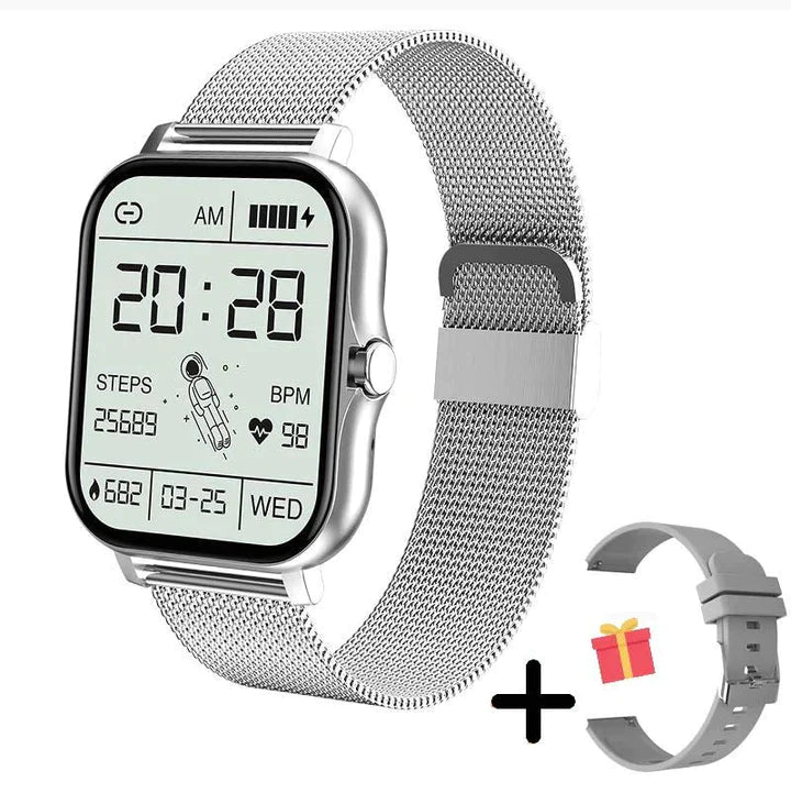 Dames smartwatch scherm toont notificaties, een handig slim horloge voor connectiviteit en mode.