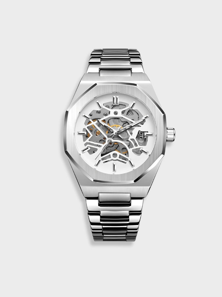 Prachtig automatisch herenhorloge, waterdicht en stijlvol; een perfect geschenk voor de moderne man.