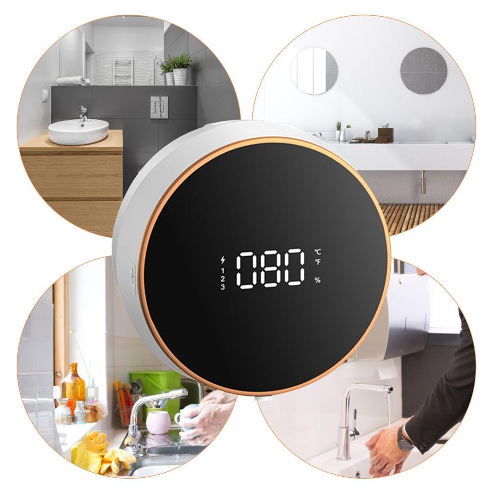 Luxe automatische zeepdispenser voor contactloze hygiëne, ideaal voor badkamer en keuken, met sensor.