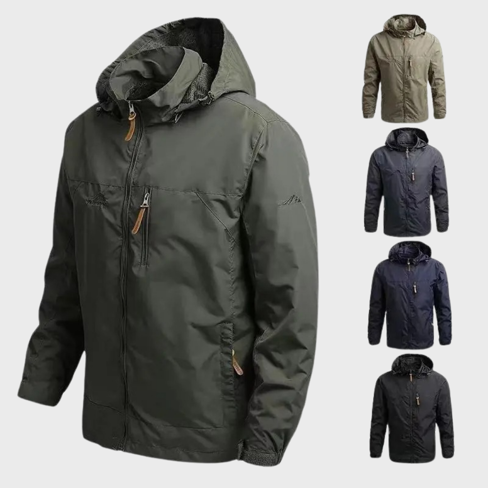 Modern hip-length heren jack, waterdicht en warm. Perfect voor herenkleding, casual of actieve momenten.