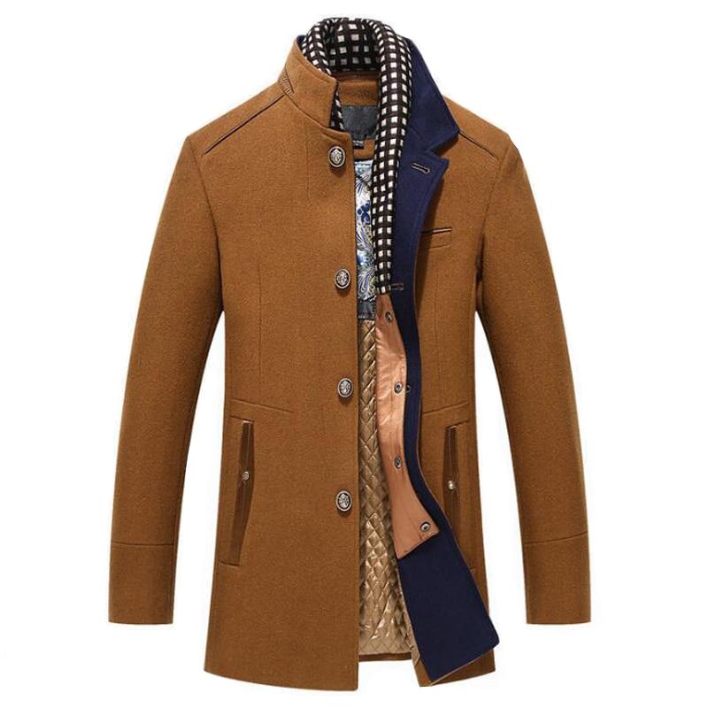 Veelzijdige heren overjas, slim fit. Elegante sjaaljas voor herfst & winter, geschikt voor zakelijk en casual.