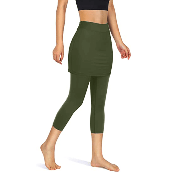 Athleisure roklegging Mireille: comfortabele dames legging met rokje en functionele zakken.
