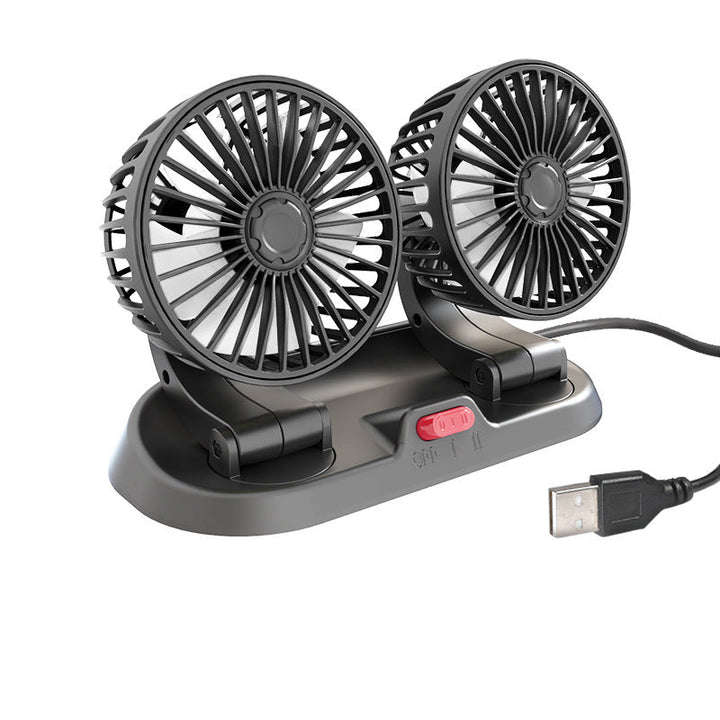 Stille en effectieve dubbele auto ventilator. Essentieel voor autokoeling en aangenaam rijcomfort.