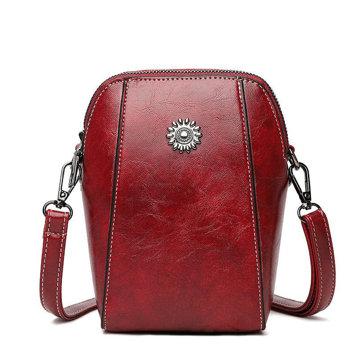Dames trendy crossbody tas, gemaakt van duurzaam PU leer, een compact en praktisch accessoire.