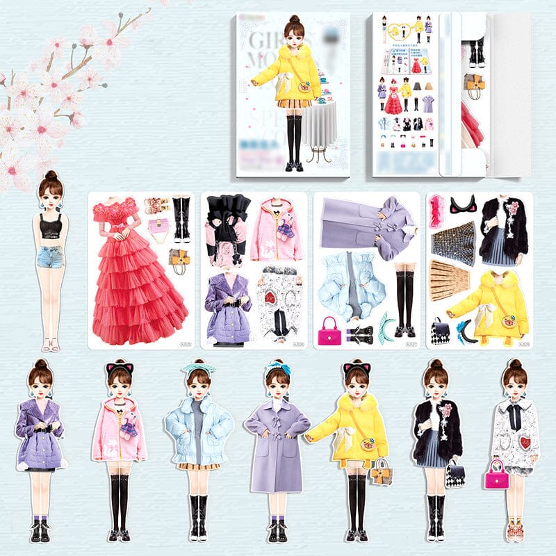 Magnetische aankleedpoppen set inspireert tot modeontwerp en creatieve outfitcombinaties bij kids.