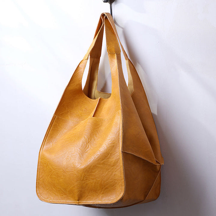Dames oversized vintage schoudertas, stijlvol en ruim, ideaal voor dagelijks gebruik.