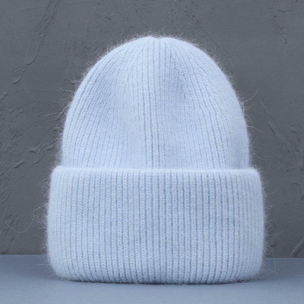 Elegante dames muts met vol konijnenbont, ideaal als winter accessoire. Ultiem comfort.