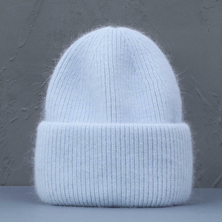 Elegante dames muts met vol konijnenbont, ideaal als winter accessoire. Ultiem comfort.