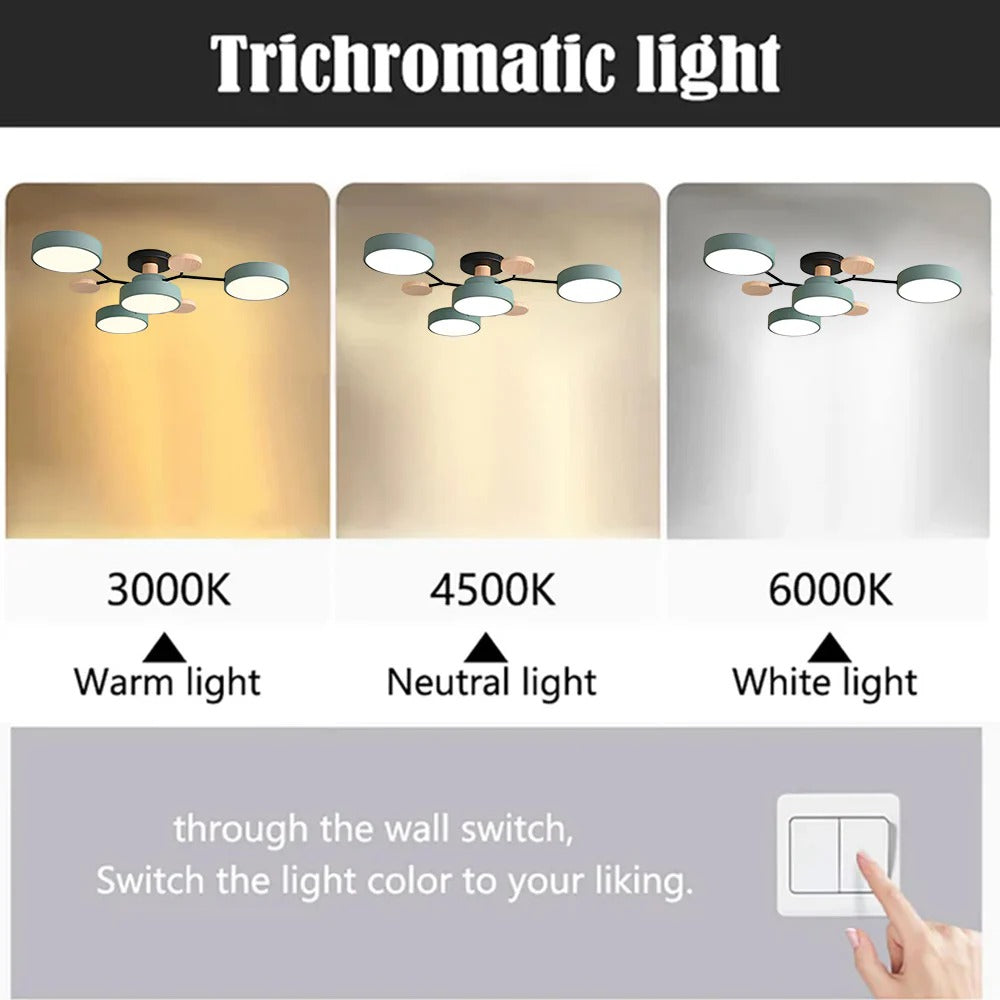 Sfeervolle Halo LED-plafondlamp, creëert warme ambiance in elke ruimte.