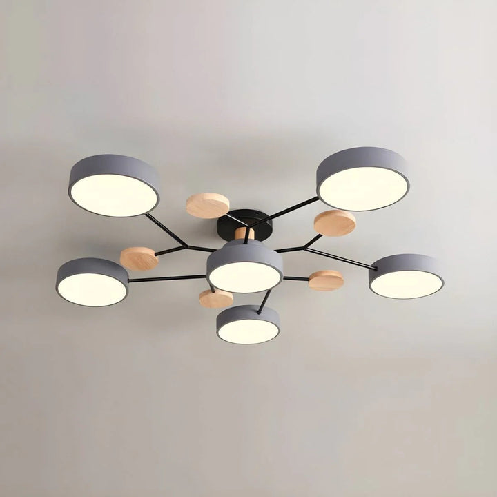 Strakke Halo plafondlamp voor een minimalistisch en modern interieur design.
