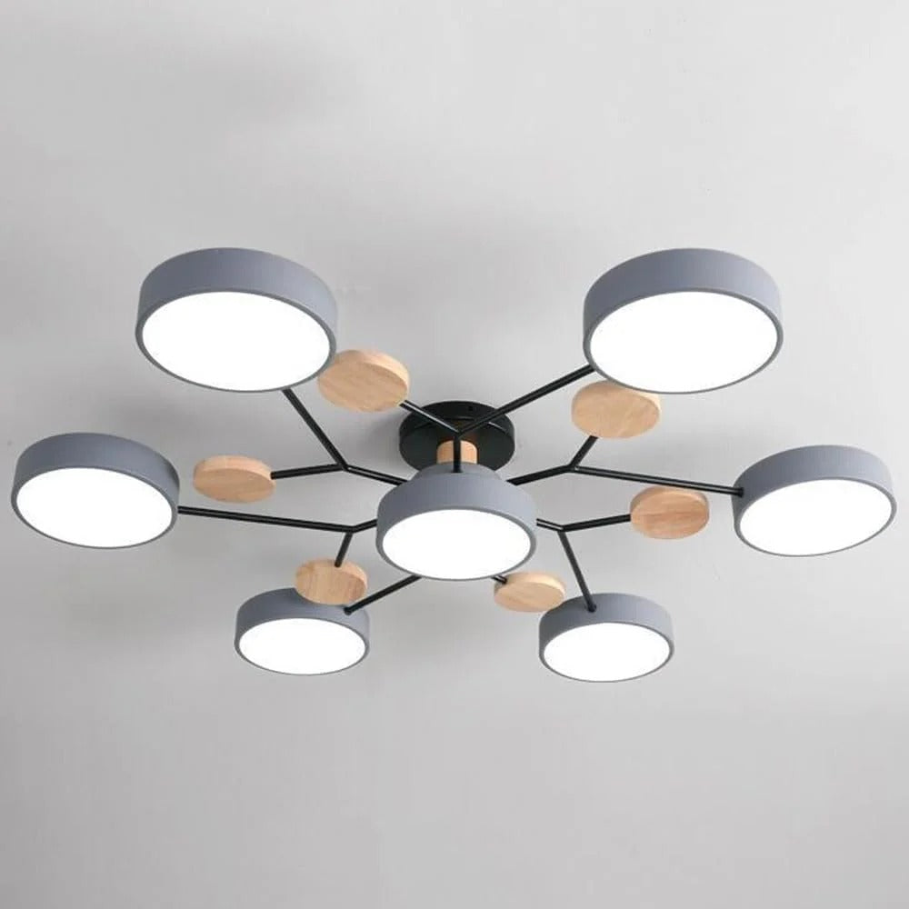 Design plafondlamp met LED en Halo-effect, verrijkt elk interieur.