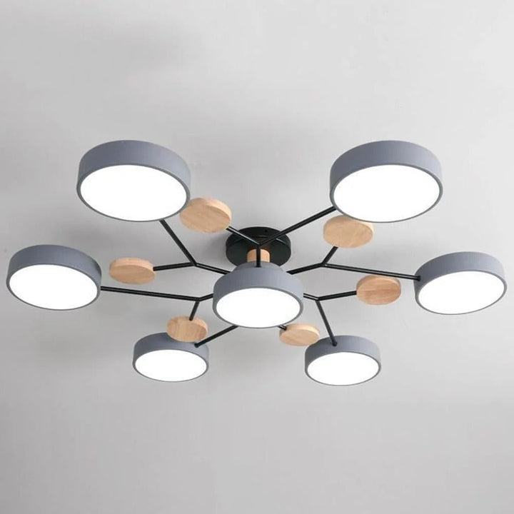 Design plafondlamp met LED en Halo-effect, verrijkt elk interieur.