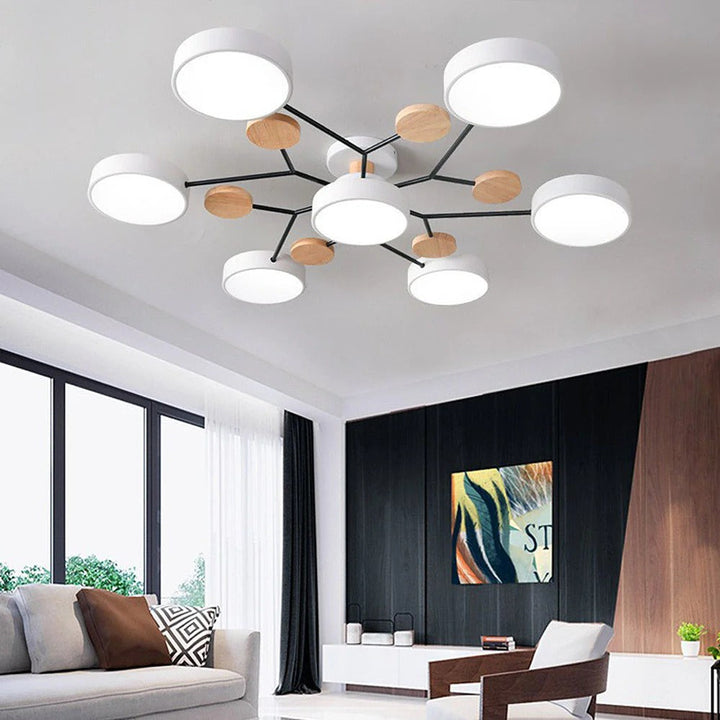 Halo LED-plafondlamp, een pronkstuk voor moderne interieur designs in huis.
