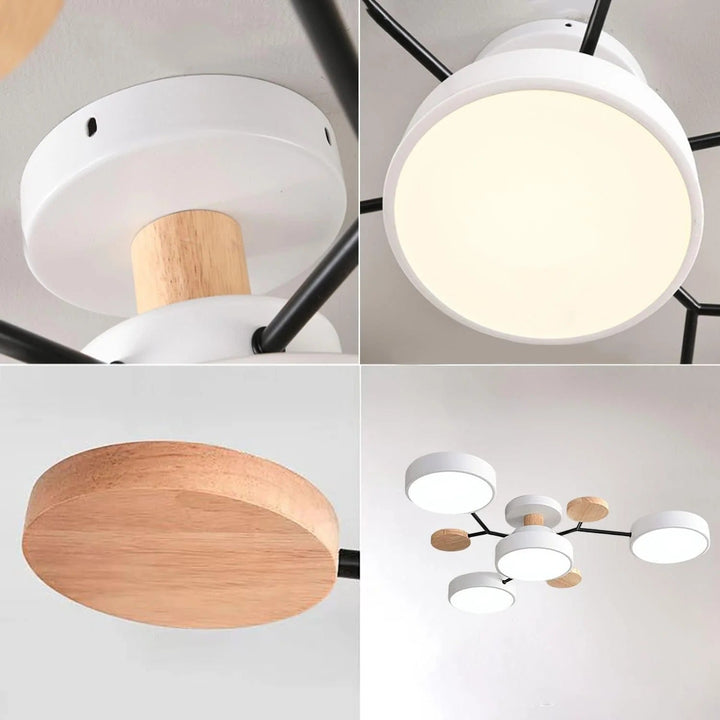 Woonkamer lamp met innovatief Halo LED design en sfeervolle lichtopties.