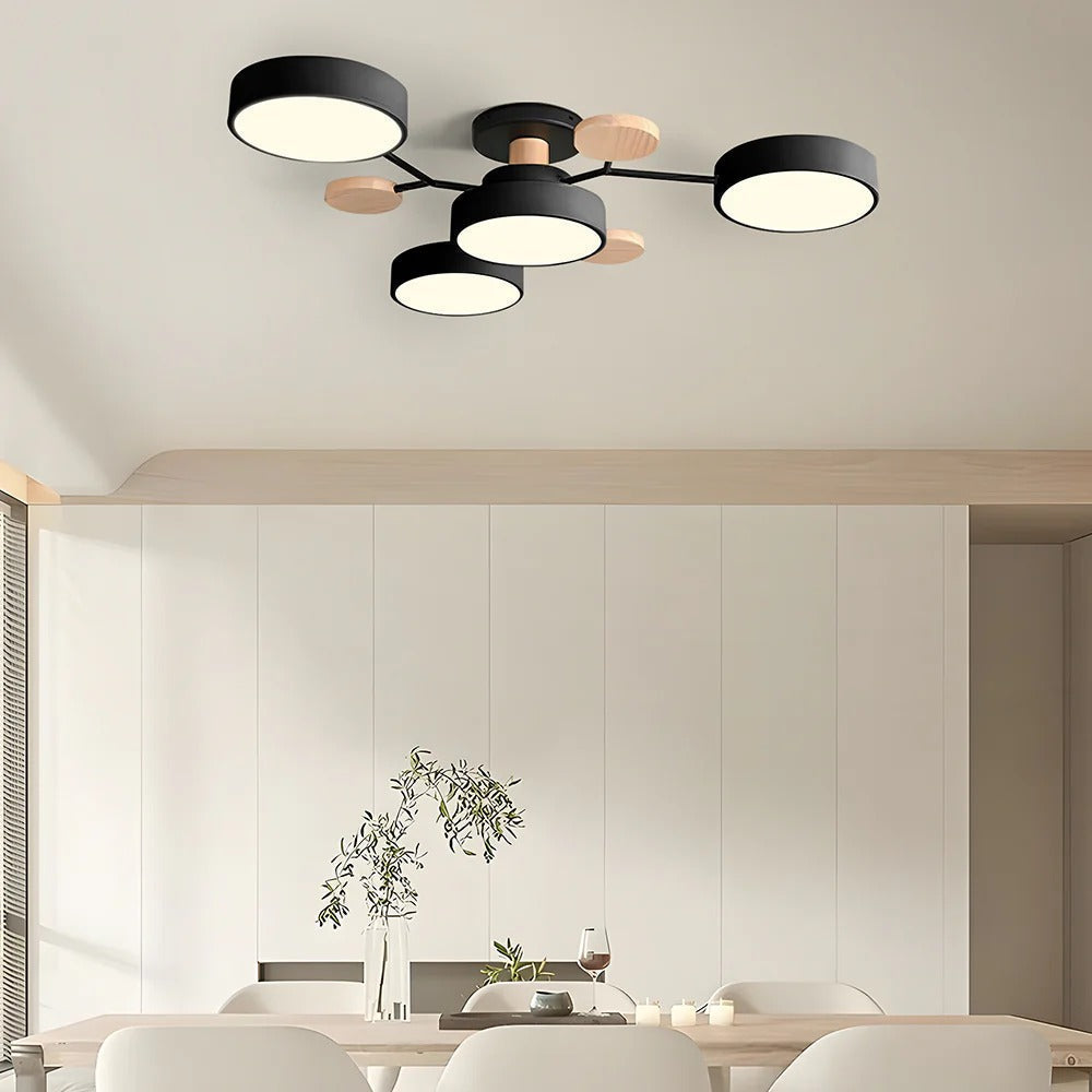 Ronde Halo LED-plafondlamp voor een zachte en uniforme lichtverdeling thuis.