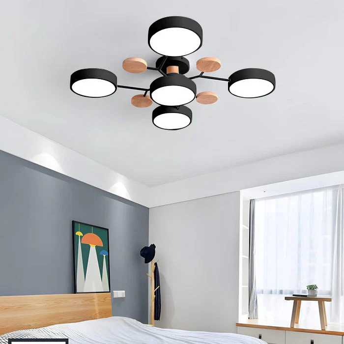 Modern interieur lamp: Halo LED-plafondlamp met aanpasbaar licht.