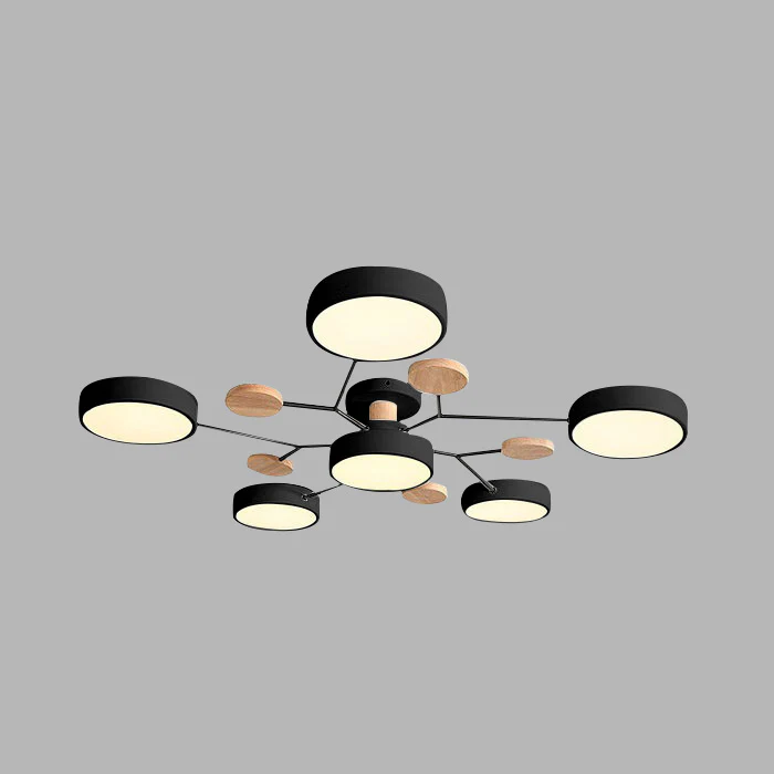 LED-plafondlamp met Halo gloed, perfect voor ontspanning in de slaapkamer.
