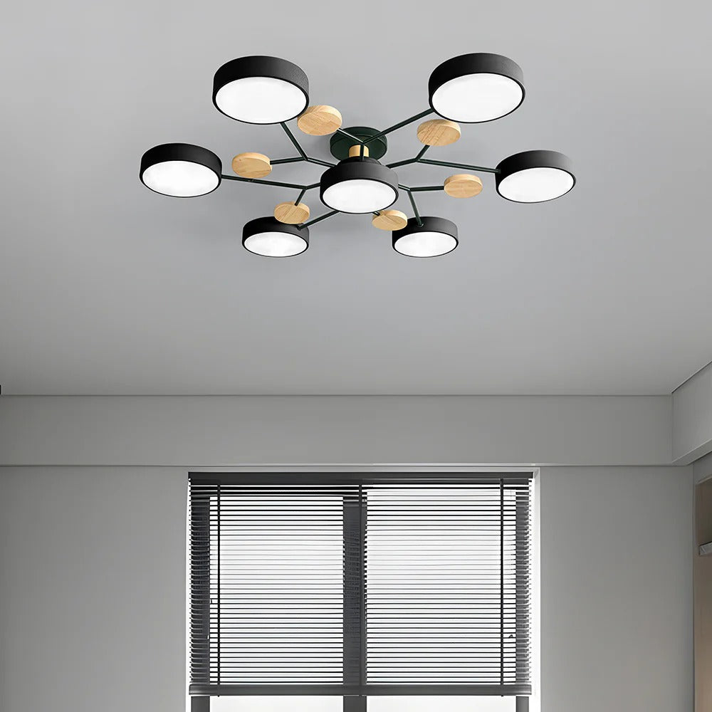 Strakke Halo LED-plafondlamp, eenvoudig te installeren in elk interieur.