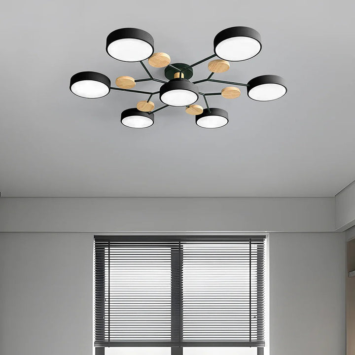 Strakke Halo LED-plafondlamp, eenvoudig te installeren in elk interieur.