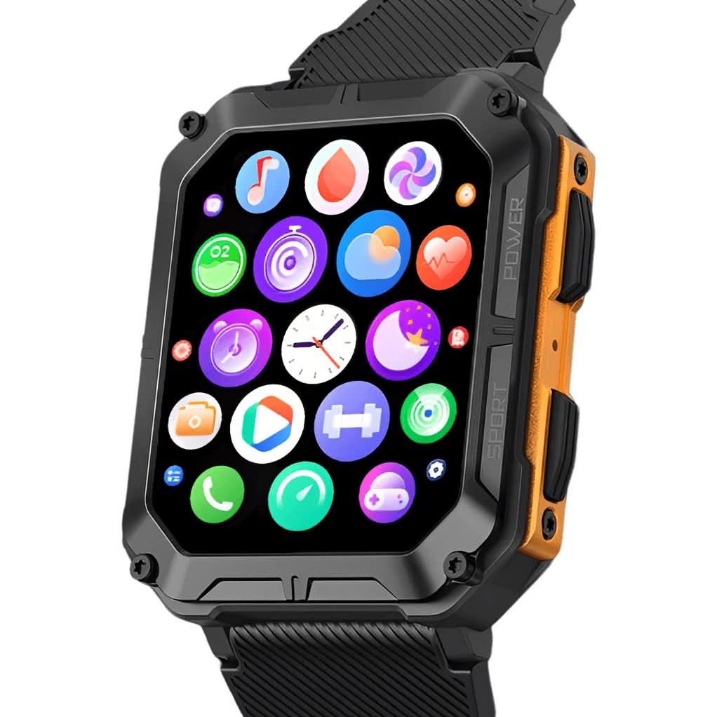 Unisex sport horloge, ArmorTime smartwatch, om pols tijdens hardlopen. Waterbestendig en robuust voor elke workout.