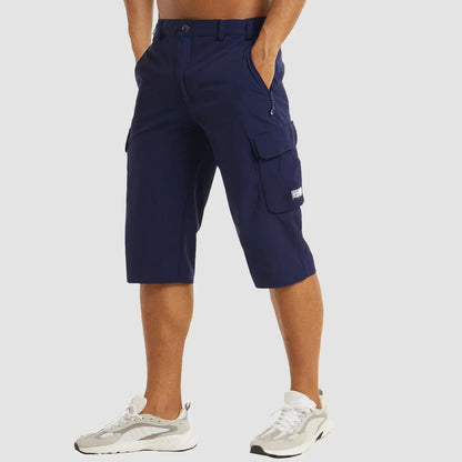 "Sneldrogende heren cargo shorts met meerdere zakken, ideaal voor outdoor activiteiten en stadsgebruik, modieus en praktisch.