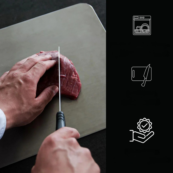 Onderhoudsvrije titanium snijplank, dik en duurzaam, ideaal voor professionele en thuis koks.