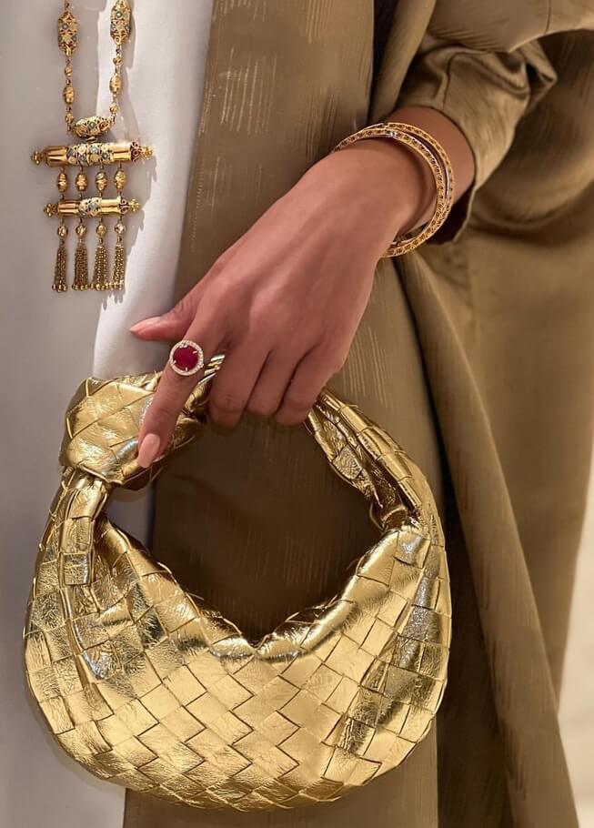 Dames Isabella geweven mini handtas, stijlvol kunstleer accessoire.