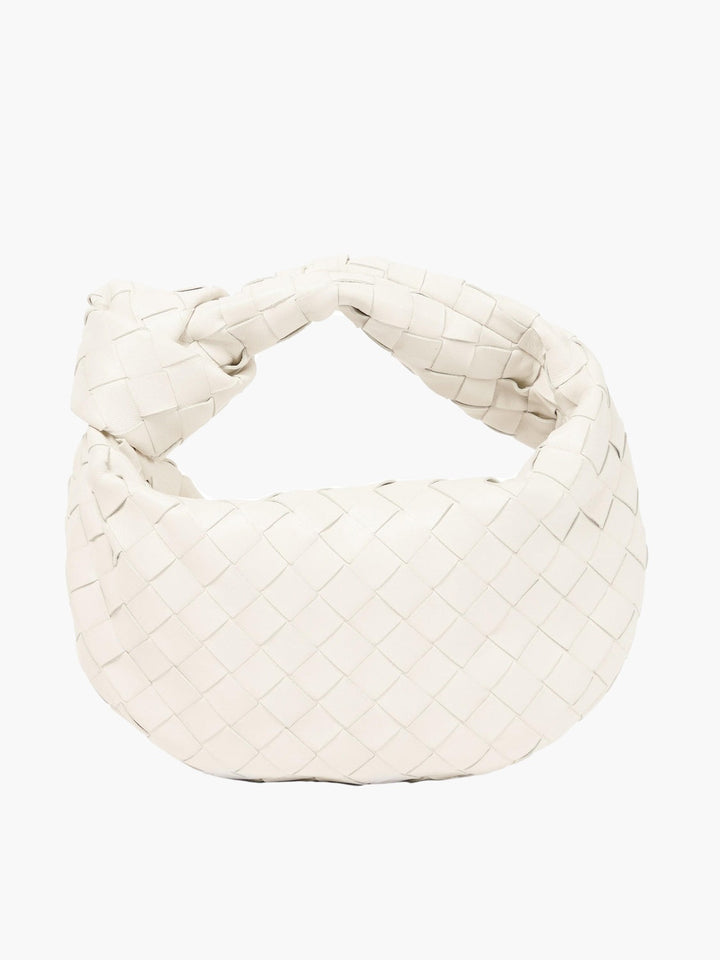 Trendy Isabella geweven mini handtas, praktisch en modieus voor dames.