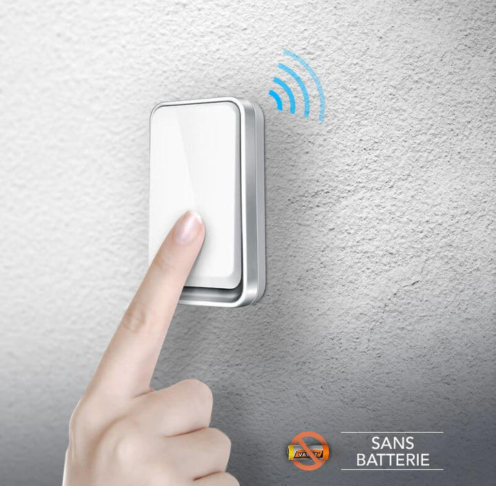 Weerbestendige slimme deurbel (IP44) zonder batterijen, perfect voor elke entree.