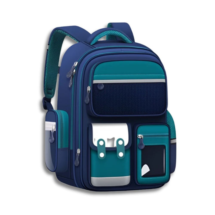 Waterdichte kinderrugzak met ruim vak en speels design, ideaal als schooltas of kindertas.