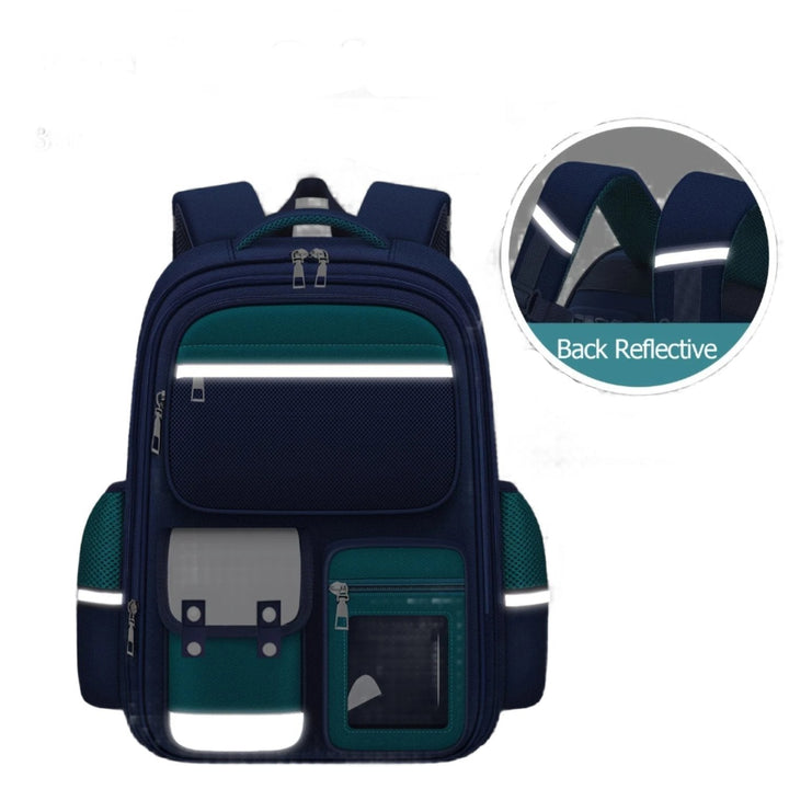 Roze waterdichte meisjesrugzak met vrolijke print, perfect als schooltas voor jonge kinderen.