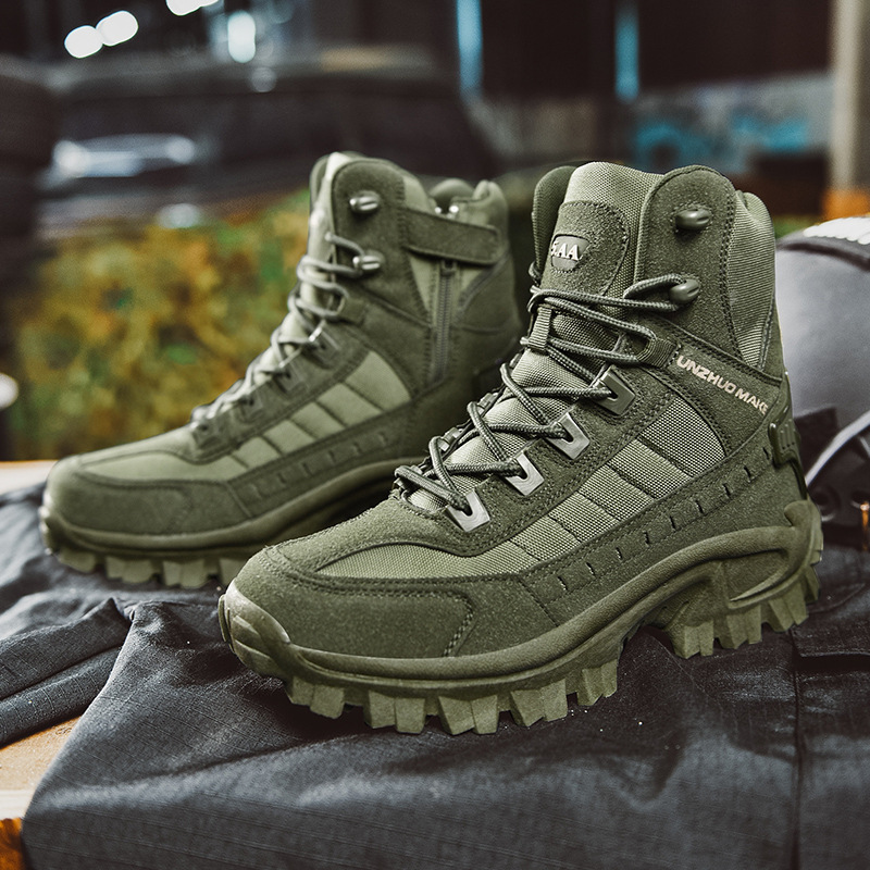 Suède waterdichte heren werkschoenen, comfortabel en stijlvol voor werk en casual gebruik.