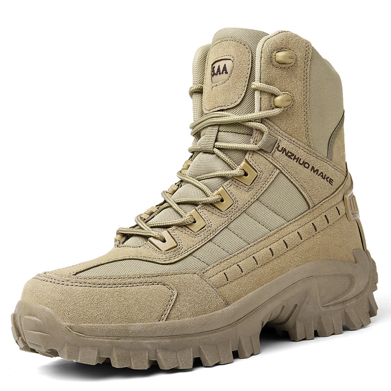 Duurzame waterdichte heren werkschoenen, voor langdurig comfort en bescherming in alle omstandigheden.