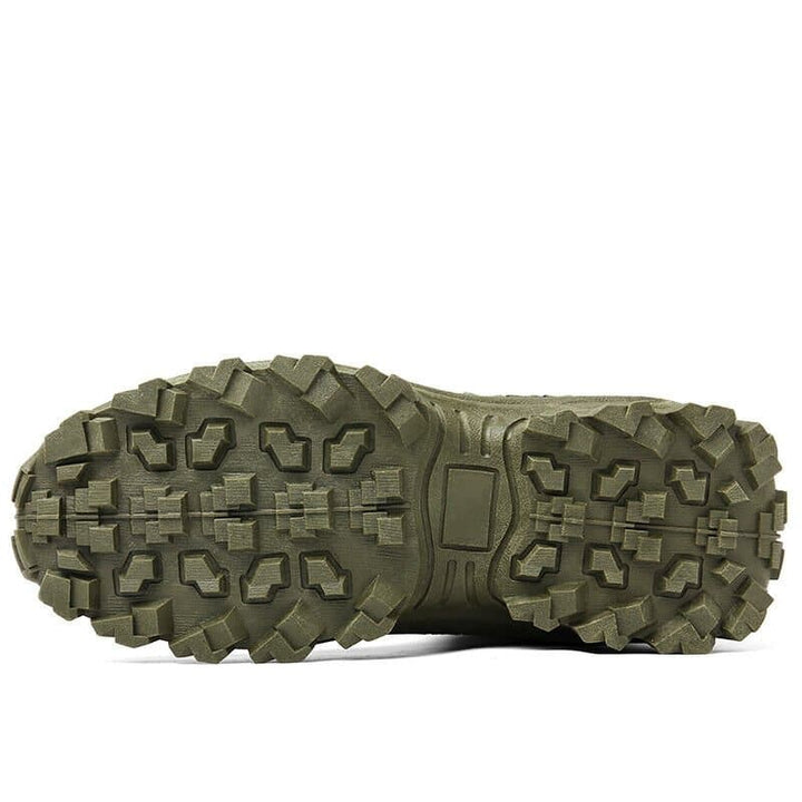 Robuuste waterdichte herenlaarzen/werkschoenen, bieden comfort en bescherming buiten.