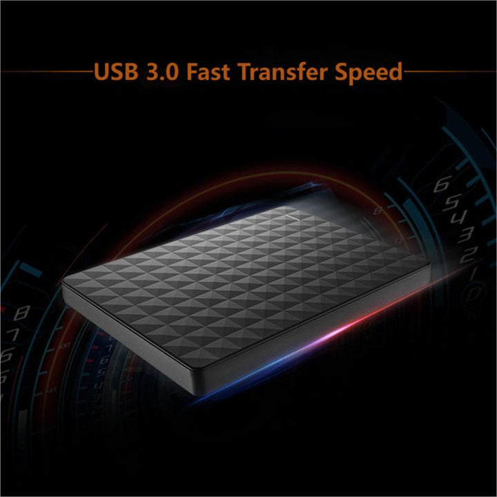 Compacte 10TB draagbare harde schijf, ideaal voor snelle digitale data opslag en back-up van computerbestanden.