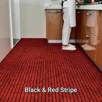 Zwart & Rood gestreept