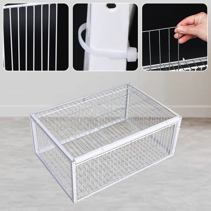 Bestrijd vogeloverlast humaan met deze BirdSafe vogelval met terugslagbeveiliging voor buitengebruik.